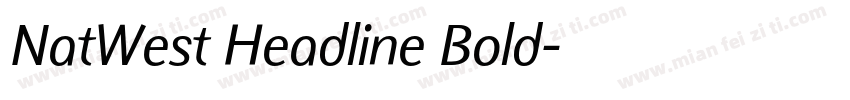 NatWest Headline Bold字体转换